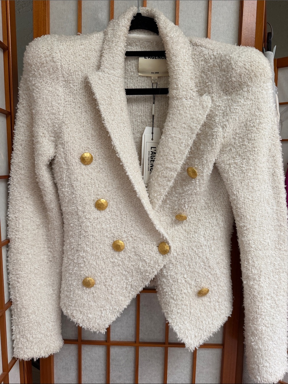L'AGENCE New with tags, Bethany Blazer with Gold Buttons